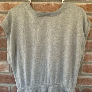 Offline Aerie Weekend Cutout Dress Sweatshirt Cotton Women’s Medium Heather Gray thumbnail 10