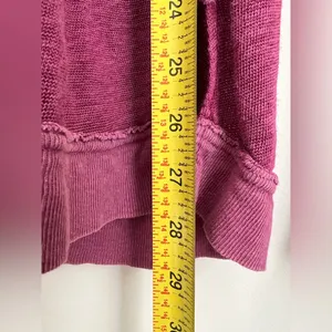 Free People Affogato Hacci Henley Linen Blend Top long sleeve lightweight S thumbnail 9