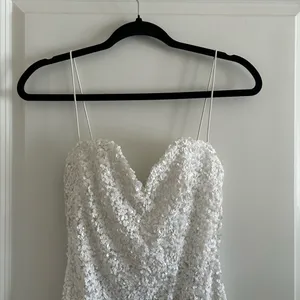 Nookie Confetti Sequin Mini White Bodycon Dress thumbnail 5