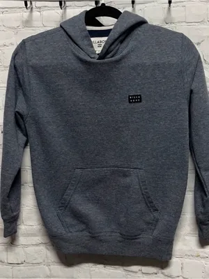 Billabong Gray Pullover Hoodie – Size Small thumbnail 1