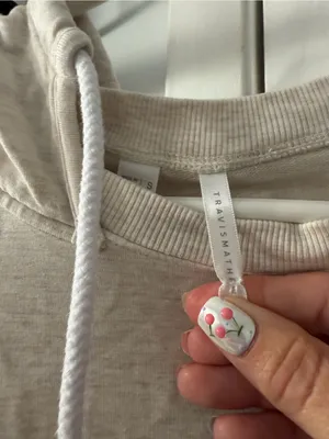 Travis Mathew’s Women’s Cream Lightweight Hoodie Sweatshirt thumbnail 3