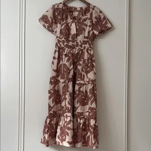 Anthropologie XS The Somerset Maxi Floral Print Dress thumbnail 3