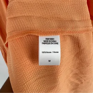 Young Fabulous & Broke Mara Dress Orange Plunging V-Neck‎ Satin Tiered Maxi M thumbnail 11