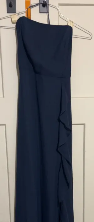 Birdy Grey Chiffon Bridesmaid Blue Dress thumbnail 1