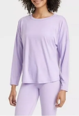 All In Motion Women’s CYA Long Sleeve Back Cut-Out Athletic Top in purple XS,NWT thumbnail 1
