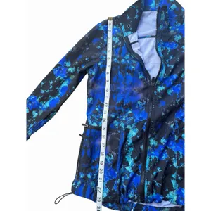 Fabletics Ninety Six Windbreaker Blue Lava Jacket Athletic Zip Blue Back XS thumbnail 6