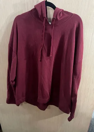 Women’s Old Navy Active Oversized Burgundy Hoodie Size XXL thumbnail 1