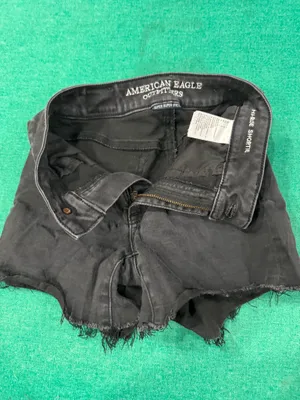 American Eagle Outfitters Shorts Black High-Rise Stretch thumbnail 3