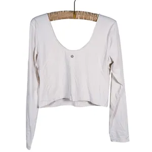 Lululemon Align Long Sleeve Shirt Size 10 White Yoga Athletic Workout Fitness thumbnail 3