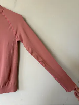 HALFDAYS Johnson Base Layer Top Mock Neck Pink Sz Small thumbnail 9