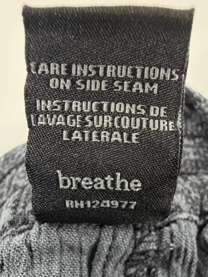 prAna Breathe Wide‎ Leg Lounge Pants Heather Gray Boho Crinkle Pull On Womens S thumbnail 4