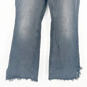 Free People FP We The Free Womens Raw Hem Distressed Western Flare Jeans Size 29 thumbnail 4