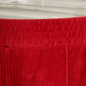 Aerie Groove ON Velour High Waisted Flare Pant Pull ON‎ Ribbed Red Size S thumbnail 3