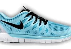 Nike Free 5.0 Blue Sneakers Size 6.5 thumbnail 1