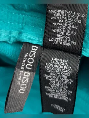 Bisou Bisou 16 Turquoise Pocketed Shorts with Gold Buttons Accent thumbnail 7