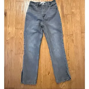 Abercrombie & Fitch 90’s ultra high rise straight black wash jeans 26/2 s thumbnail 5