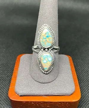 New Sea Sediment 925 sterling silver ring size 9.5 thumbnail 1