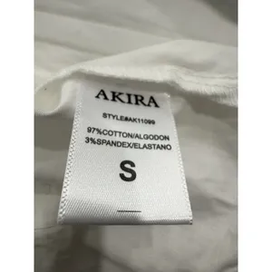 Akira Cotton Blend white Zip At the Back size‎ small Corset thumbnail 5