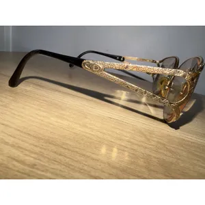 Vintage CHRISTIAN DIOR Sunglasses Rare Lunette de Soleil Oversize 70s Black Gold thumbnail 5