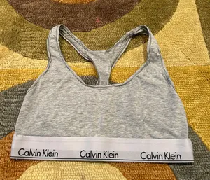 Calvin Klein Women’s Modern Cotton Unlined Wireless Bralette Sports Bra Medium thumbnail 1