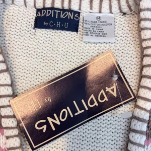 Vintage 90s Southwestern Sweater Vest Geometric M Fall‎ Autumn Cabin Core thumbnail 3