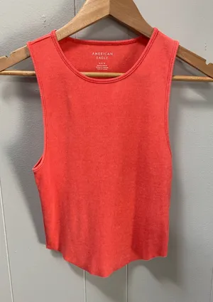 American Eagle Ribbed Tank Top Medium thumbnail 1