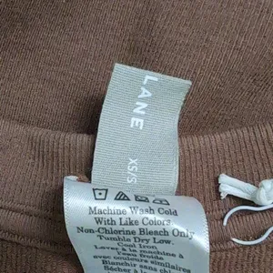 Everlane The Seamless Tee Acorn (Brown) Cropped Short Sleeves Crew Neck XS/S New thumbnail 5