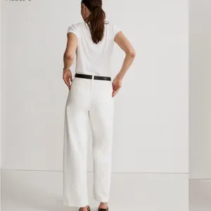 Madewell The Harlow Wide-Leg Jean Baggy Straight in Tile White- Size 23 thumbnail 2