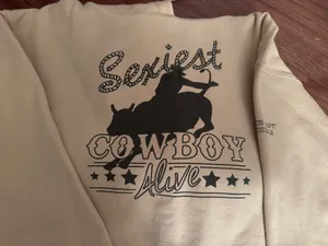Sexiest Cowboy Alive Hoodie thumbnail 2