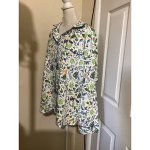 BedHead Pajamas Womens Large Tropical Jungle Print Cotton Sleep Shirt Top L thumbnail 2