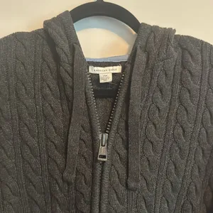American Eagle Cropped Zip Up Size L thumbnail 2