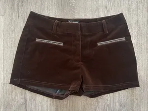  Boohoo Velvour Micro Shorts thumbnail 1