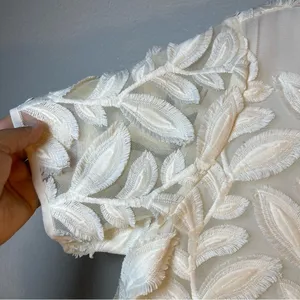 Ann Taylor Factory White Leaf Pattern Top SZ:XL thumbnail 4