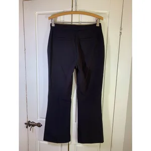 Nine West Womens Kick Flare Dress Pants Dull Black Size 4‎ Cropped Trousers READ thumbnail 2
