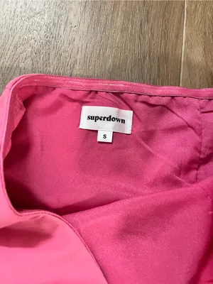 SUPERDOWN Andria Strapless Mini Dress in Pink thumbnail 5