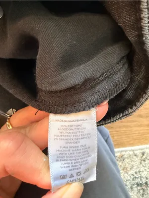 LOFT High-Rise Button Detail Jeans in Washed Black thumbnail 5
