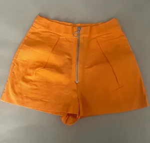 Topshop Orange high waisted shorts thumbnail 1