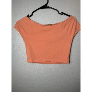 Wilfred‎ Aritzia EcoVero™ Cropped Scoop Neck Short Sleeve Top XS Terracotta thumbnail 2