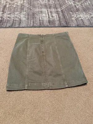 Free People Khaki Green Skirt thumbnail 2