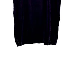 Lauren Ralph Lauren Women Shift Dress Velvet Short Sleeve Keyhole Purple Size 4 thumbnail 5