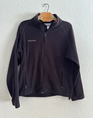 Columbia Benton Springs Fleece Jacket Womens Large Black Full‎ Zip XL6511 thumbnail 1