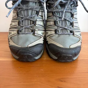 Salomon X Ultra Pioneer CSWP Waterproof Hiking Shoes Grey Green 416709 Womens 9 thumbnail 4