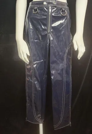 For Love & Lemons Idol Vinyl Blue Pants (XS) thumbnail 6