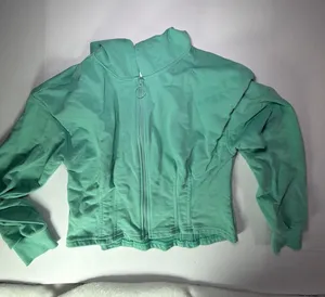 Fabletics Mint Zip-Front Cropped Jacket thumbnail 1