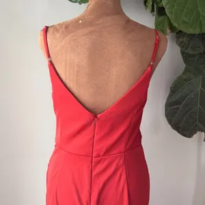 Azazie Deandra Rust Full Length Chiffon Bridesmaid Dress thumbnail 3