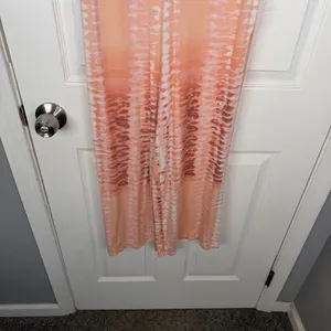 Sz S Tart $108 MSRP NWOT Rayon Peach Tie Die Jumpsuit thumbnail 5