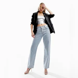 🪩 Metallic Silver Bandeau Top from MNG by Mango Size Large thumbnail 2