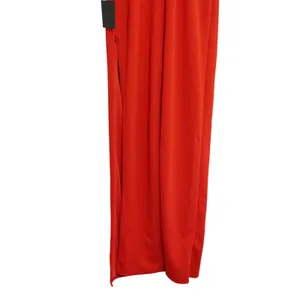 Lulus Size‎ Small Red Ruffle Strap Maxi Dress Square Neck Column Gown Wedding thumbnail 12