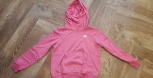 Nike Pink Turtleneck Hoodie thumbnail 1