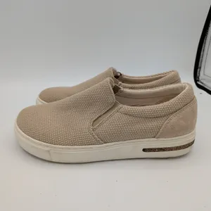 Birkenstock Oswego Sandcastle Beige Canvas Suede Slip On Sneakers Women 36 5 5.5 thumbnail 2
